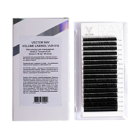 VECTOR RAY, Volume Lashes - микс ресниц для наращивания (изгиб D/Толщ.0,07 мм/Длина 7-12)