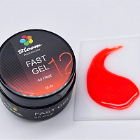 Bloom, Fast gel no heat - гель низкотемпературный №12 (оранжево-розовый), 15 мл