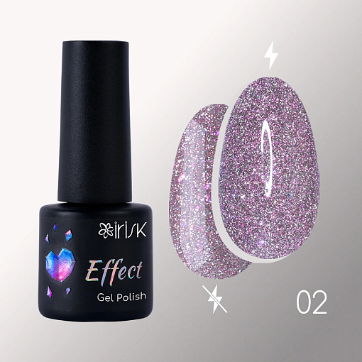 Irisk, Effect Gel Polish Reflective - светоотражающий гель-лак с эффектом №02, 5 мл