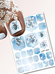 Anna Tkacheva, мини наклейки пленки для педикюра LIT-027
