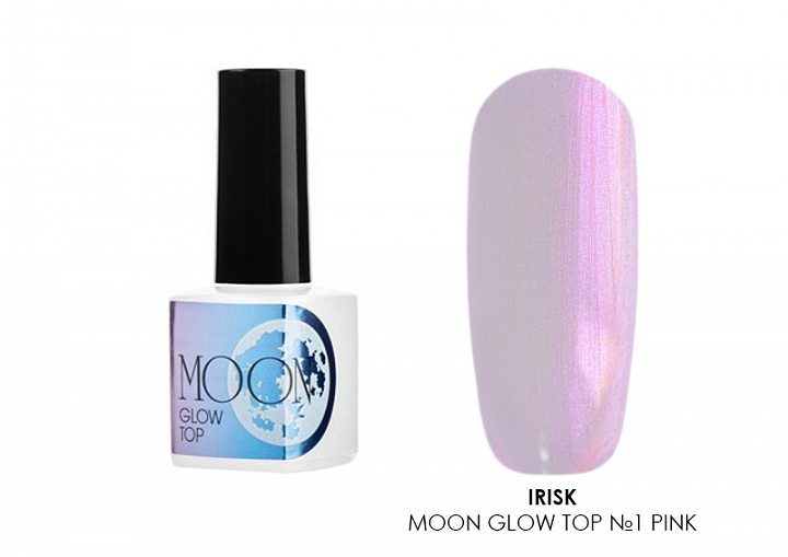 Irisk, Moon Glow top - топ с эффектом втирки №1 Pink (без л/c), 8 мл