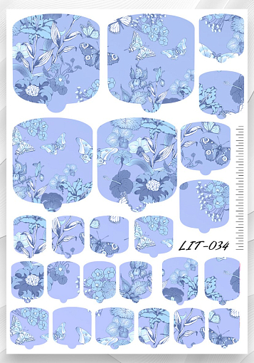 Anna Tkacheva, мини наклейки пленки для педикюра LIT-034