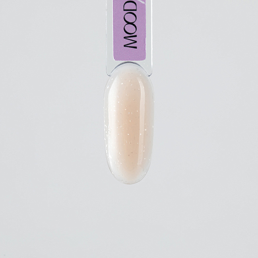 MoodNail, Vuitton - камуфлирующая база с поталью Beige & Silver, 10 гр