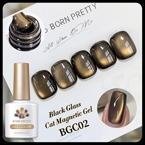 Born Pretty, Black Water Light Cat Magnetic Gel - магнитный гель-лак "кошачий глаз" BGC02, 10 мл