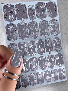 Anna Tkacheva, фольгированные наклейки пленки для дизайна ногтей SG-024