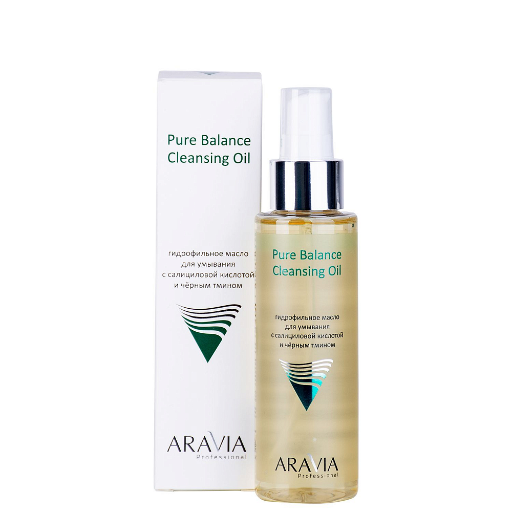 Aravia, Pure Balance Cleansing Oil - гидрофильное масло для умывания с салицил. кисл-той, 110 мл