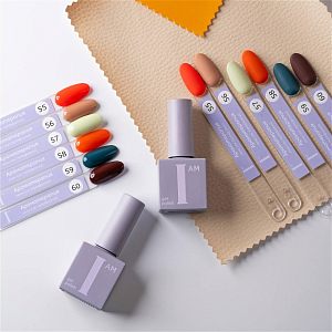 I am, набор №18 гель-лак трехфазный "Ароматерапия" Trendy autumn (6 оттенков по 9 мл)