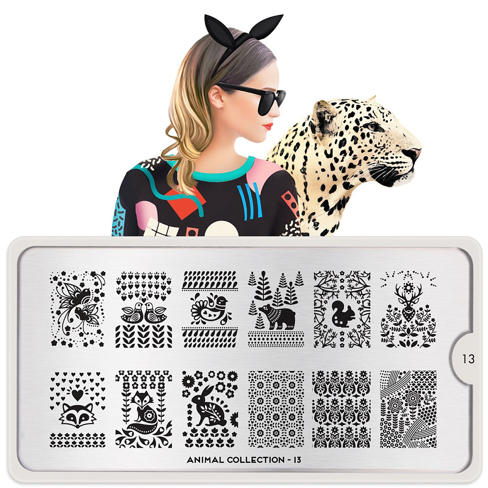 MoYou London, плата для стемпинга (Animal 13)