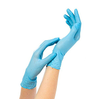 Archdale, перчатки для маникюриста нитриловые Nitrimax 794S неопуд. (голубые, S), 100 пар