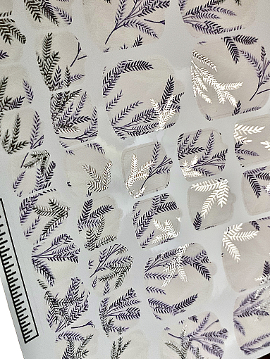 Anna Tkacheva, наклейки пленки для педикюра с фольгой VIP-073