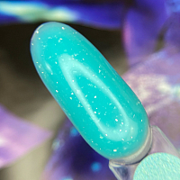 Patrisa nail, Potal Gel - камуфлирующий гель LED/UV с поталью (Aquamarin), 15 гр