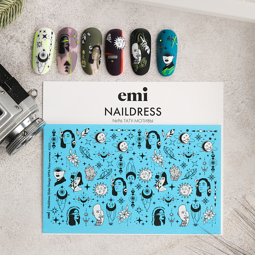 EMI, Naildress Slider Design - слайдер-дизайн №96 (Тату-мотивы)
