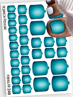 Anna Tkacheva, наклейки пленки для педикюра PR-240