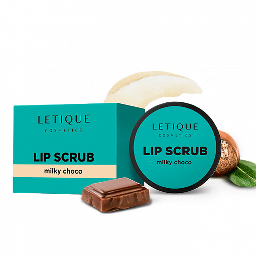 Letique, LIP SCRUB MILKY CHOCO - скраб для губ молочный шоколад, 10 гр