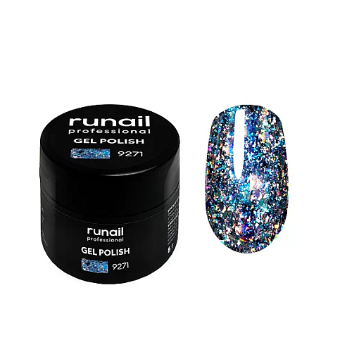 RuNail, гель-лак с блестками "Дракон" №9271, 5 гр
