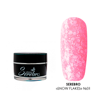 Serebro, Snow Flakes - гель-лак (№01), 5 мл