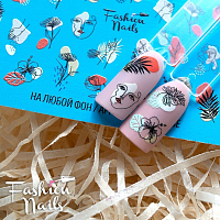 Fashion Nails, слайдер-дизайн "White" №67