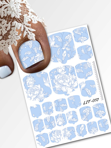 Anna Tkacheva, мини наклейки пленки для педикюра LIT-057