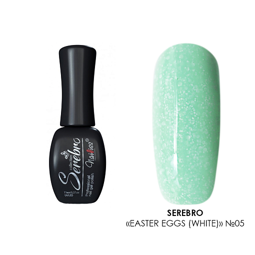 Serebro, гель-лак "Easter eggs" (№05 white), 11 мл