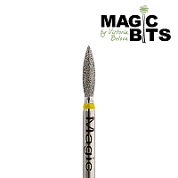 Magic Bits, набор алмазная фреза пламя (2.3 мм, экстра мягкая), 2 шт