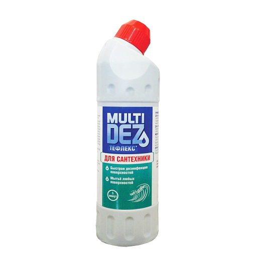 МультиДез, Тефлекс для дезинфекции и мытья сантехники (море), 1 л
