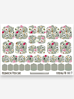 Anna Tkacheva, наклейки пленки для педикюра PR-817