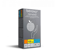 Benovy, Nitrile Chlorinated - перчатки нитриловые (голубые, L), 100 пар