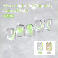 Born Pretty, White Light Cat Magnetic Gel - магнитный гель-лак "кошачий глаз" MY384, 10 мл