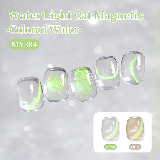 Born Pretty, White Light Cat Magnetic Gel - магнитный гель-лак "кошачий глаз" MY384, 10 мл