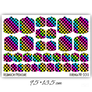Anna Tkacheva, наклейки пленки для педикюра PR-331