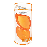 Real Techniques, спонж для макияжа (Miracle Complexion Sponge + Travel Sponge Case)