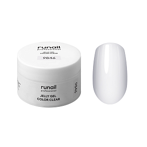 RuNail, JELLY COLOR CLEAR - моделирующий гель-желе №9846, 15 гр