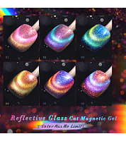 Born Pretty, Colorful reflective cat eye - светоотражающий магнитный гель-лак 06, 10 мл