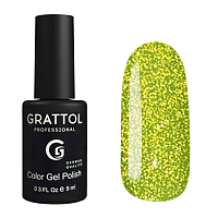 Grattol, Color Gel Polish - светоотражающий гель-лак "Bright Neon" (№01), 9мл