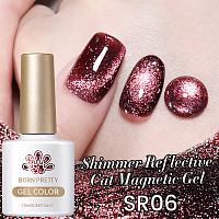 Born Pretty, Shimmer Reflective Cat - магнитный гель-лак светоотражающий SR06, 10 мл