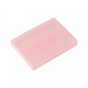 Irisk, бокс для хранения фрез (100х70х10мм, прозрачно-розовый)