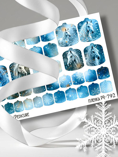 Anna Tkacheva, наклейки пленки для педикюра PR-792