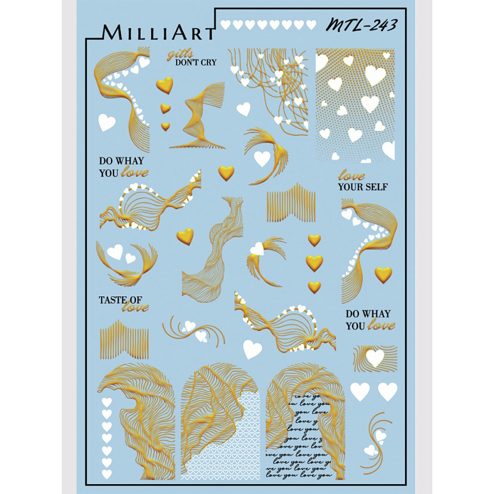 Anna Tkacheva, слайдер-дизайн MilliArt металлик MTL-243 Anna Tkacheva, слайдер-дизайн MilliArt металлик MTL-243