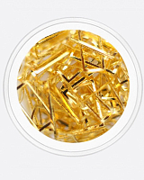 Artex, декор металлический прямоугольник (золото 9х4мм)