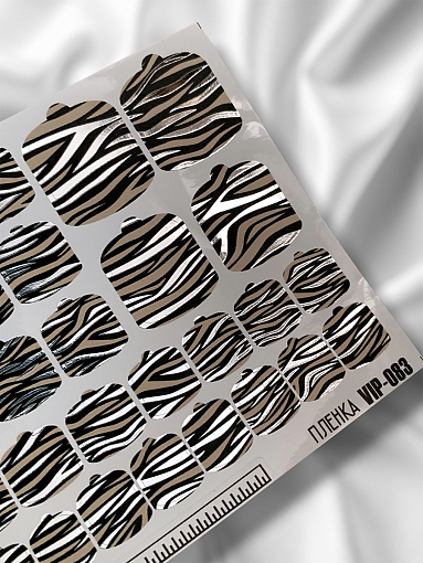 Anna Tkacheva, наклейки пленки для педикюра с фольгой VIP-083