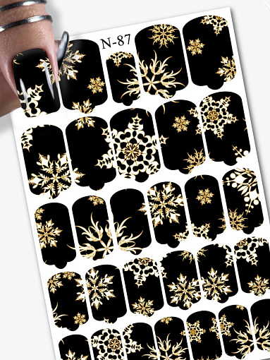 Anna Tkacheva, наклейки пленки для дизайна ногтей N-087