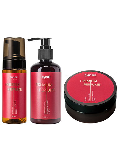 Runail, набор №125 парфюмированная мульти-пенка, крем-финиш и суфле-парафин для рук и тела Runail, набор №125 парфюмированная мульти-пенка, крем-финиш и суфле-парафин для рук и тела