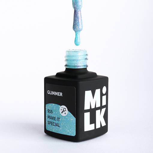 Milk, Glimmer - перламутровый гель-лак с блёстками №915, 9 мл