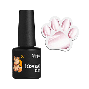 Irisk, Korean Cat - магнитный гель-лак "Кошачий глаз" №01, 10 мл