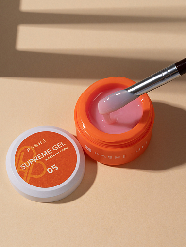 PASHE, Supreme Gel - жесткий гель для наращивания №5, 15 мл