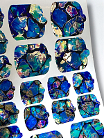 Anna Tkacheva, наклейки пленки для педикюра с фольгой VIP-042