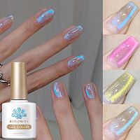 Born Pretty, Auroras Cat Magnetic Gel - светоотражающий гель-лак "кошачий глаз" AC-04 , 10 мл