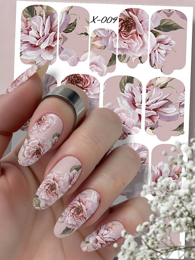 Anna Tkacheva, мини наклейки пленки для маникюра X-009