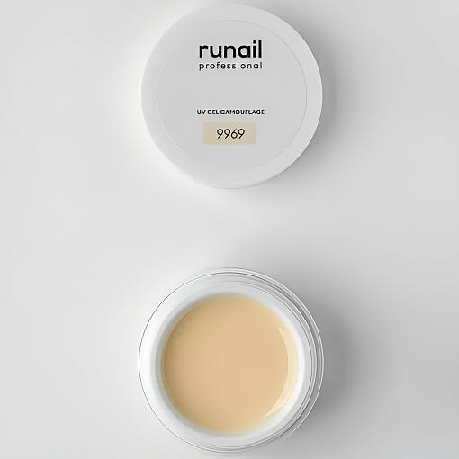 Runail, камуфлирующий УФ-гель №9969 (Сгущенное молоко), 15 гр
