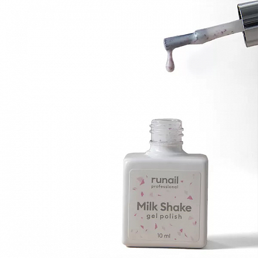 RuNail, Milk Shake - гель-лак с поталью №8543, 10 мл